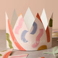 Brushstroke Paper Crown Birthday Card By Katie Leamon