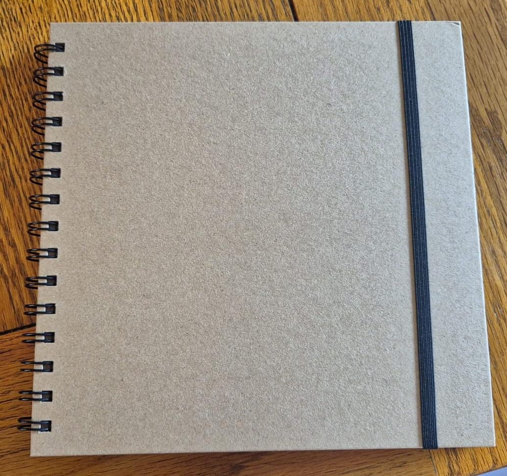 8x8 Scrapbook Album – Buff – 40 Sheets 200gsm