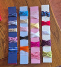 Trim Card – Mixed Colour Wool, Lace or Trim plus 5 Strips of Card