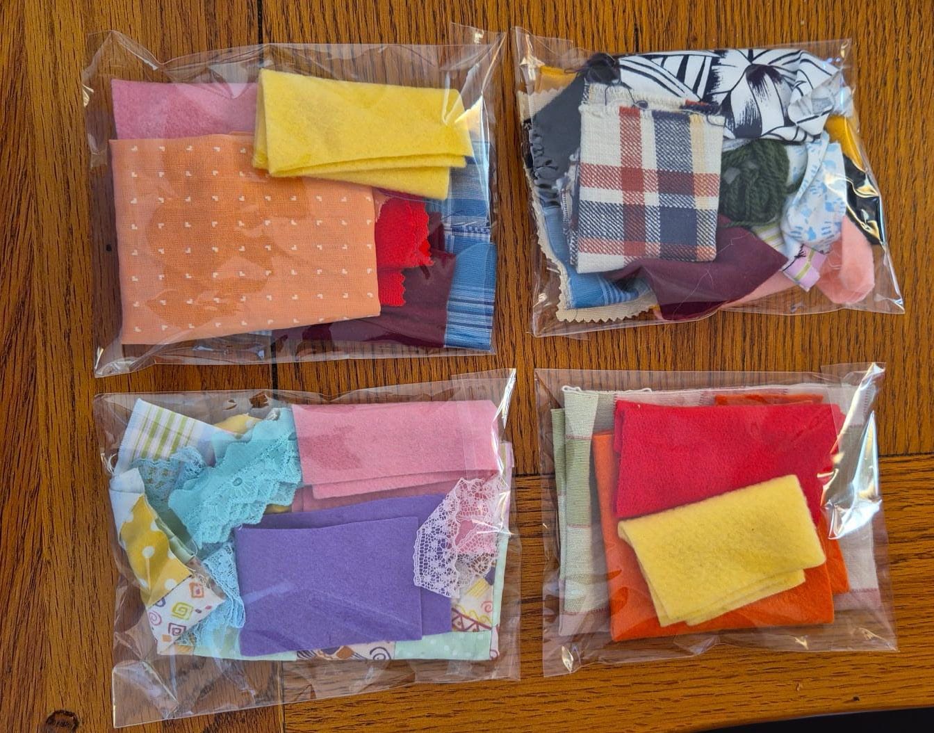 Fabric Scraps – 30g Mixed Fabric Bag