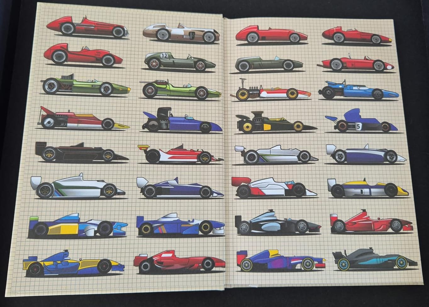 Grand Prix Cars Hardback Notebook A5 120 pages lined