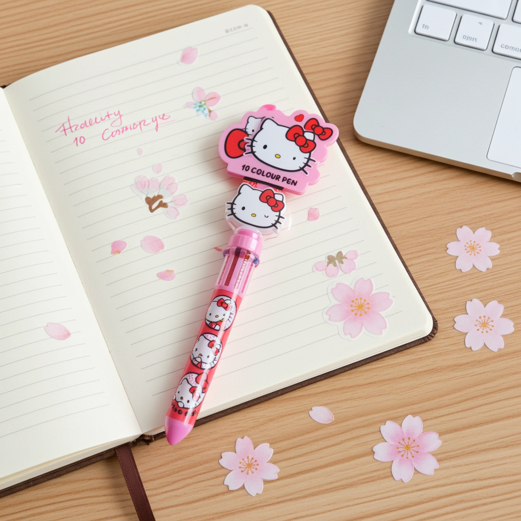 Hello Kitty 10 Colour Ballpoint Pen