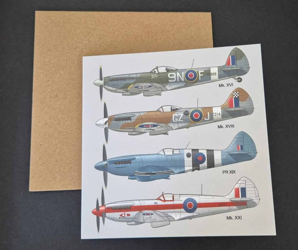 Spitfire Greetings Card