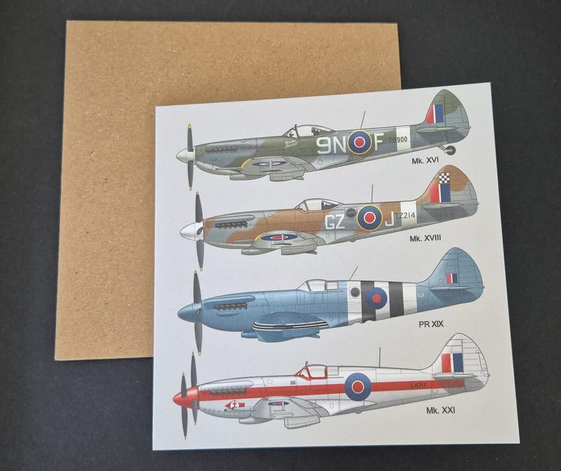 Spitfire Greetings Card