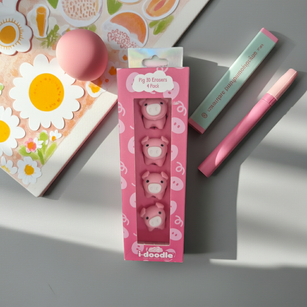 i-doodle Pig 3D Erasers