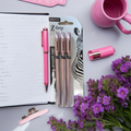 Zebra Z-Grip Smooth Rose Gold Ballpoint Pens (Pack of 3)